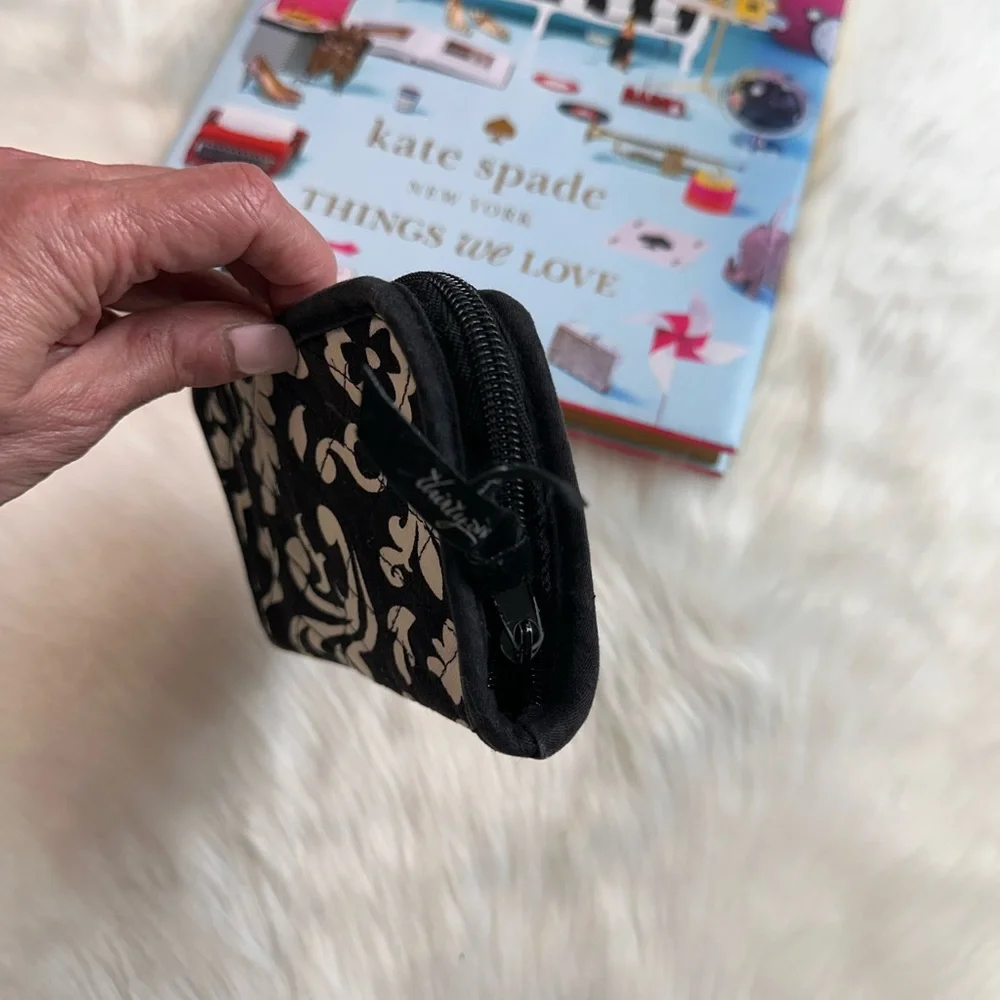Vera Bradley Black and Cream Wallet - Picture 10 of 13